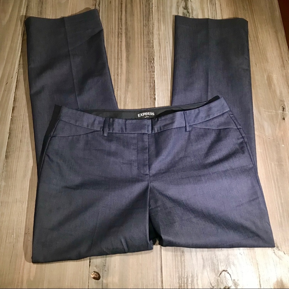 Express womans dark blue wide leg trousers size 12
